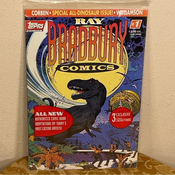 Ray Bradbury Comics #1 All Dinosaur Issue Sealed With Cards 1993 Topps Comics - Picture 10 of 10